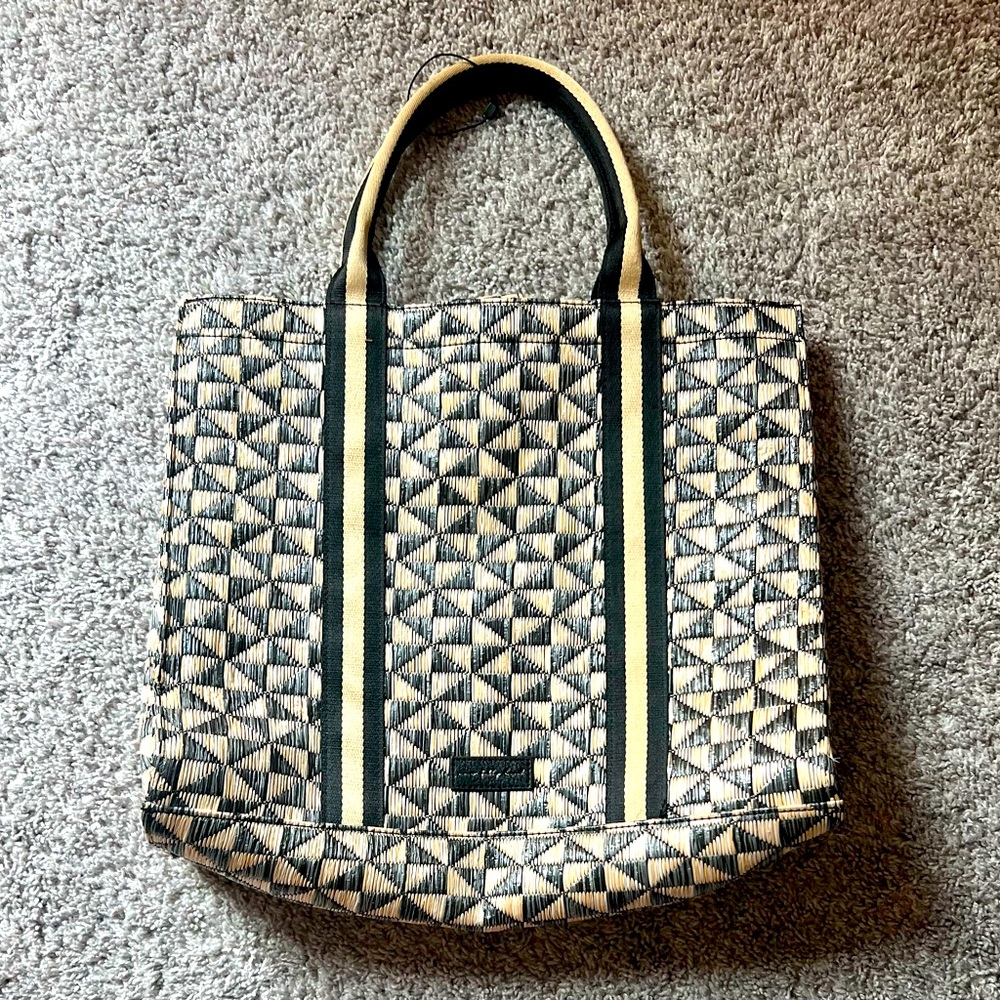 Geometric Woven Tote, by Never Fully Dressed